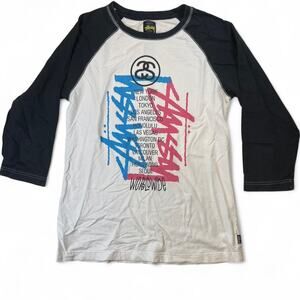 Cool vintage stussy world wide tee